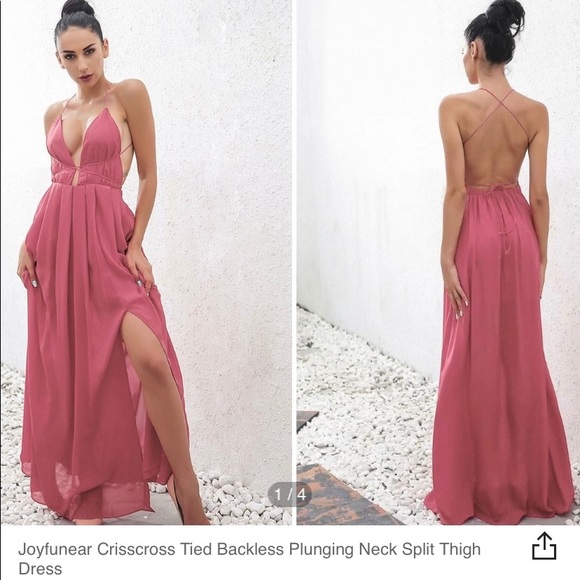 SHEIN Dresses & Skirts - Halter Pink Dress